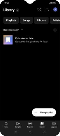 Press the drop down list.