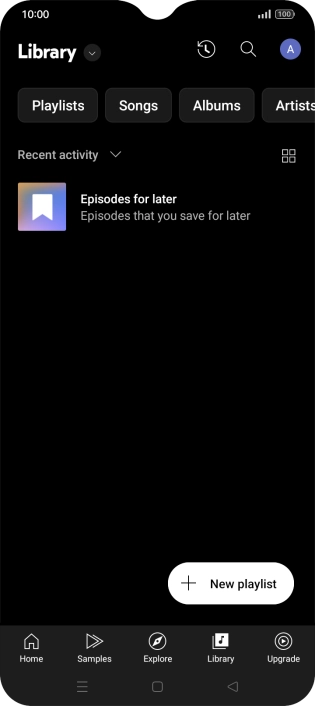 Press the drop down list.