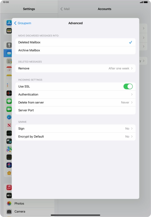Press the indicator next to Press the indicator next to