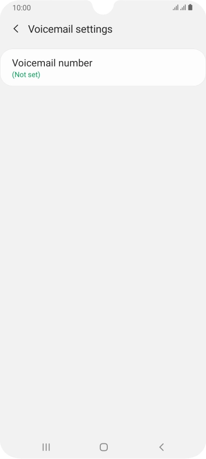 Press Voicemail number.