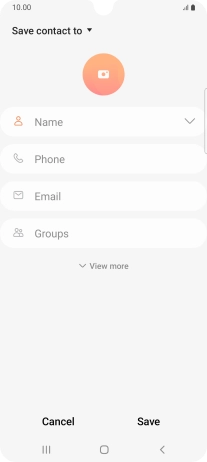 Press the address book drop down list.
