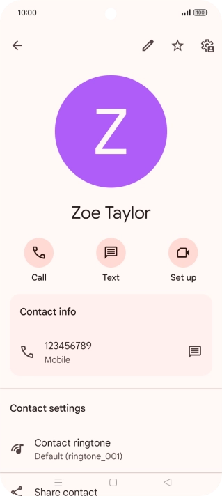 Press the Home key to return to the home screen.