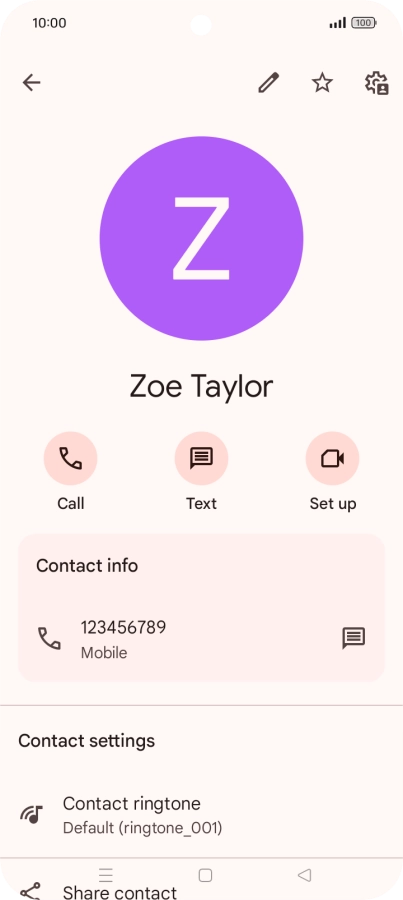 Press the Home key to return to the home screen.