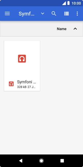 Press the required ring tone.