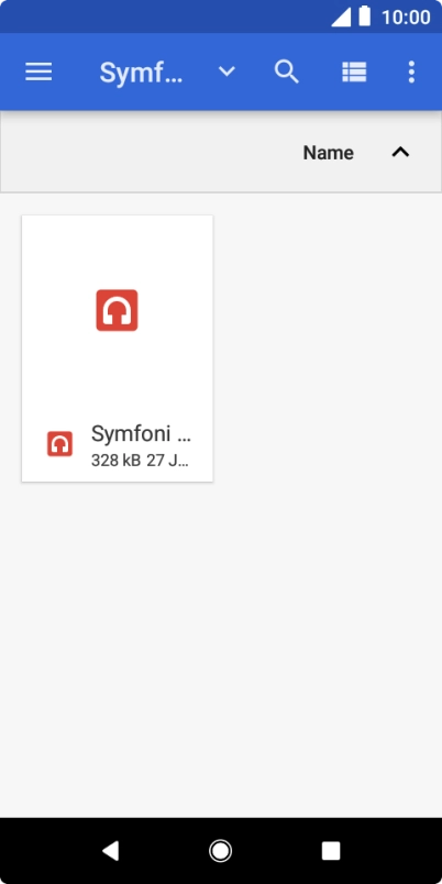 Press the required ring tone.