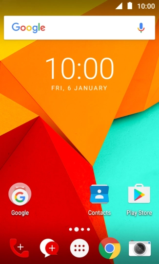 Slide two fingers downwards starting from the top the screen.