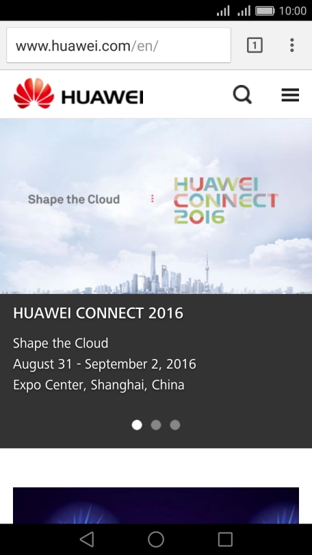 Press the address bar.