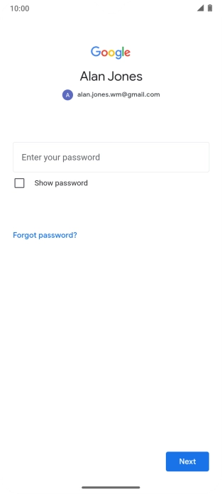 Press the field below 