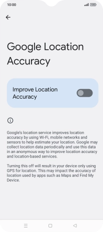 If you press the indicator next to 