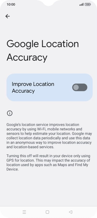 If you press the indicator next to 