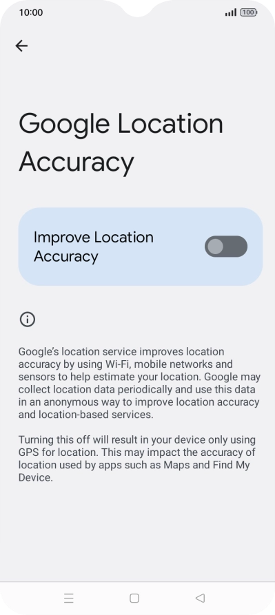 If you press the indicator next to 