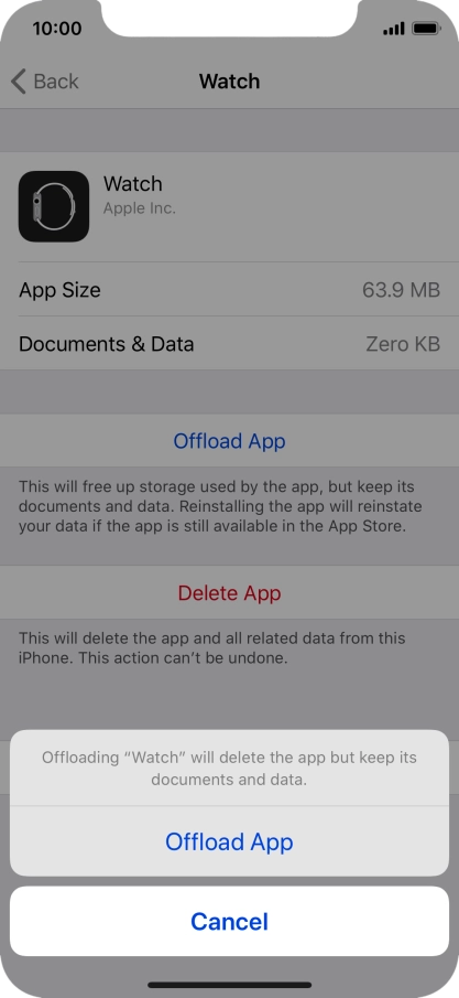 Press Offload App.