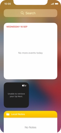 Press and hold the required Widget Stack.