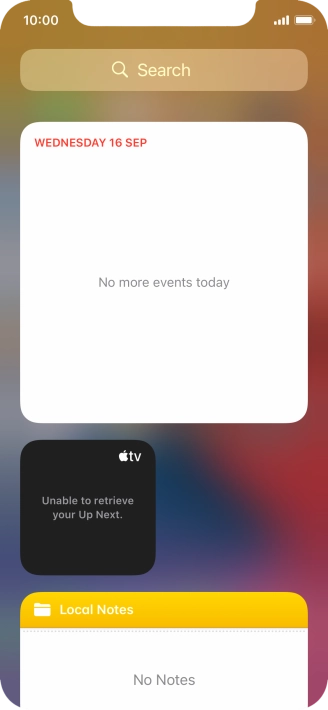 Press and hold the required Widget Stack.