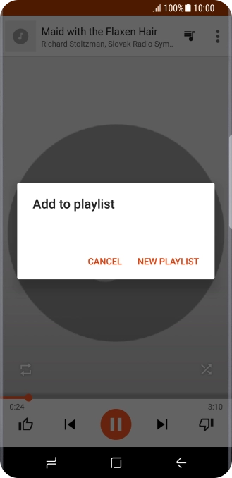 Press NEW PLAYLIST.