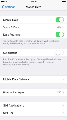 Press the Home key to return to the home screen.