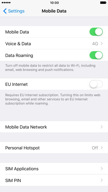Press the Home key to return to the home screen.