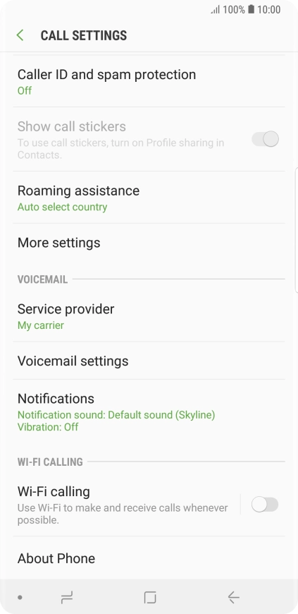 Press More settings. Press More settings.