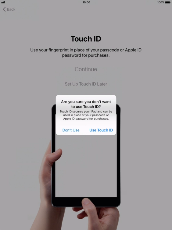 If you turn off the function, press Don't Use. If you turn off the function, press Don't Use.