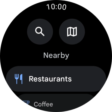 Press the search icon.