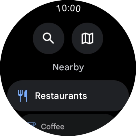 Press the search icon.