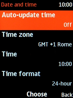 Select Auto-update time.
