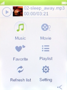 Select Music. Select Music.