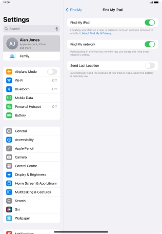 Press the indicator next to Press the indicator next to