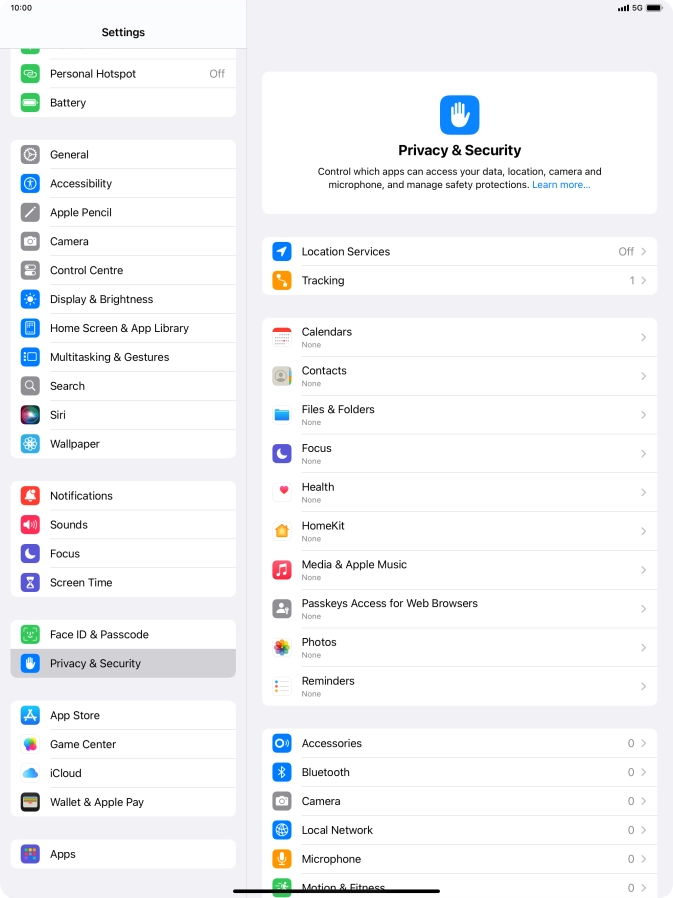 Press Location Services. Press Location Services.