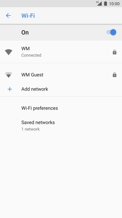 Press the Home key to return to the home screen.