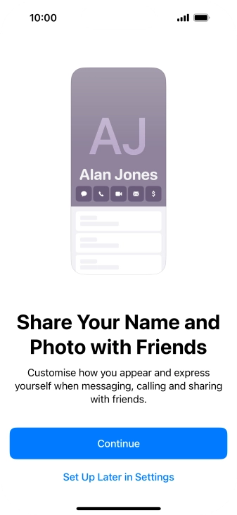 Press Continue. Press Continue.