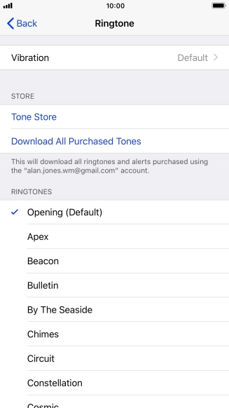 Press the required ring tones to hear them.