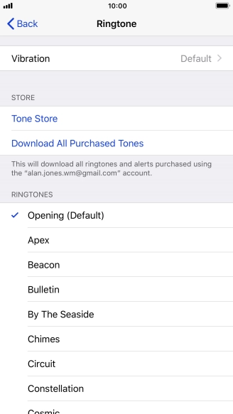 Press the required ring tones to hear them.