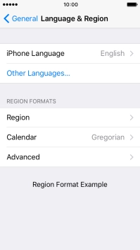 Press iPhone Language. Press iPhone Language.