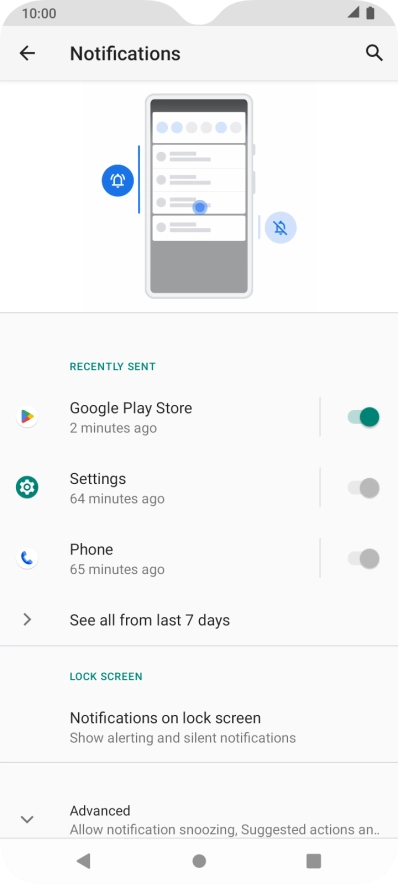 Press See all from last 7 days.