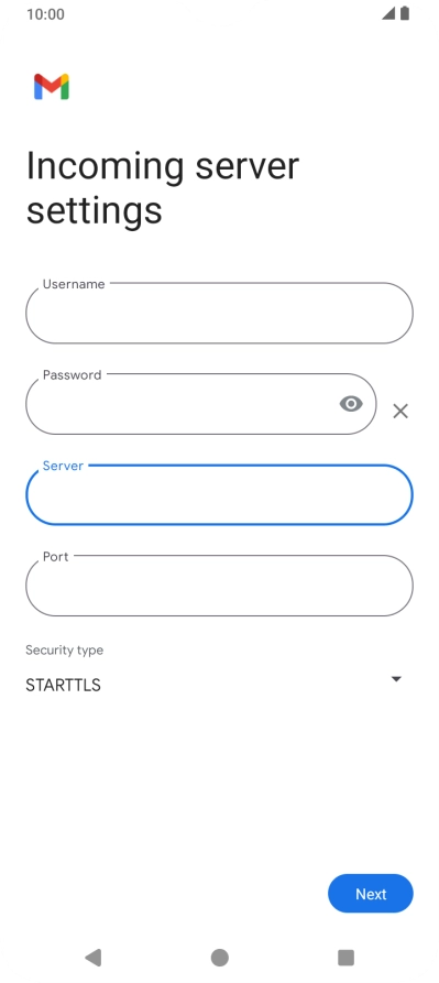 Press the field below 