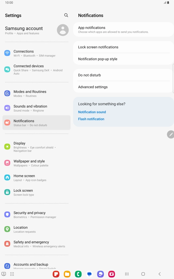 Press App notifications.