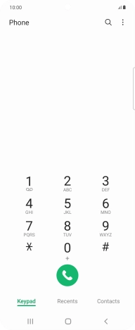 Press the menu icon.