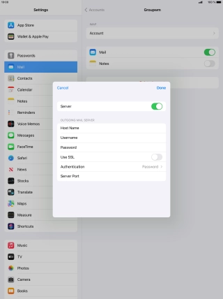 Press Authentication.