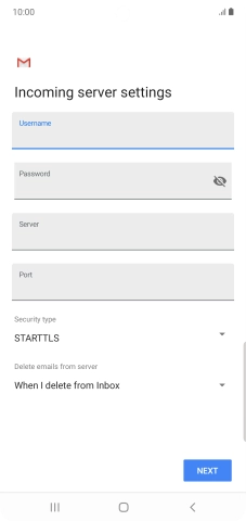 Press the field below 
