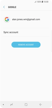 Press Sync account.