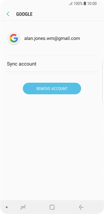 Press Sync account.