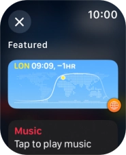 Press the required widget.
