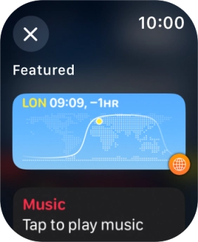 Press the required widget.