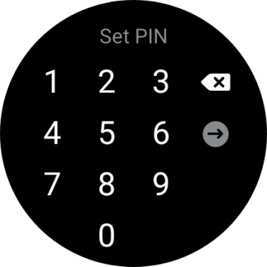 Key in the required PIN and follow the instructions on the screen to create a PIN as lock code.