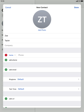 Press Phone and key in the required phone number.