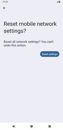 Press Reset settings.