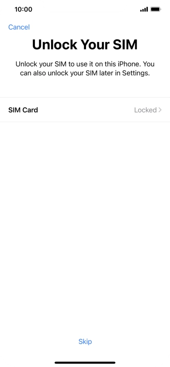 Press SIM Card.