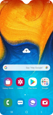 Slide two fingers downwards starting from the top of the screen.