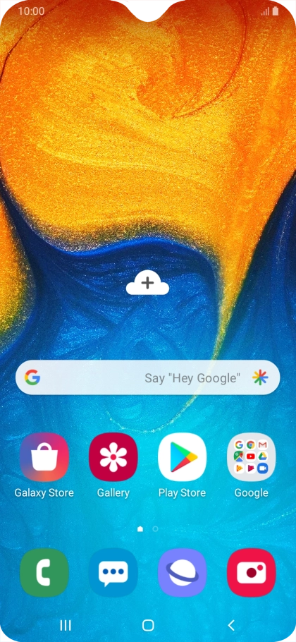 Slide two fingers downwards starting from the top of the screen.